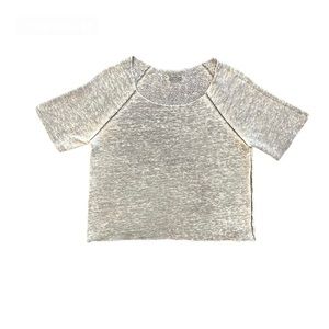 Hard Tail short sleeve gray cropped sweatshirt feeling T-shirt size small
